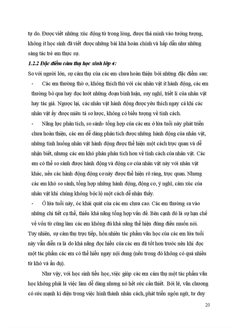 image for page Bình giá vẻ đẹp ngôn từ và xây dựng bài tập đọc hiểu giúp học sinh cảm nhận được vẻ đẹp của ngôn từ trong bài văn miêu tả lớp 4