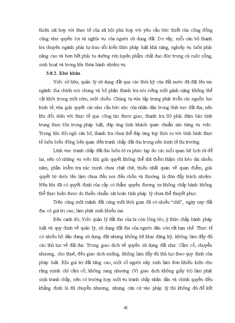 image for page Đánh giá thực trạng công tác thanh tra và biện pháp giải quyết tranh chấp khiếu nại tố cáo về đất đai giai đoạn 2005 2010 tại huyện Lai Vung tỉnh Đồng Tháp