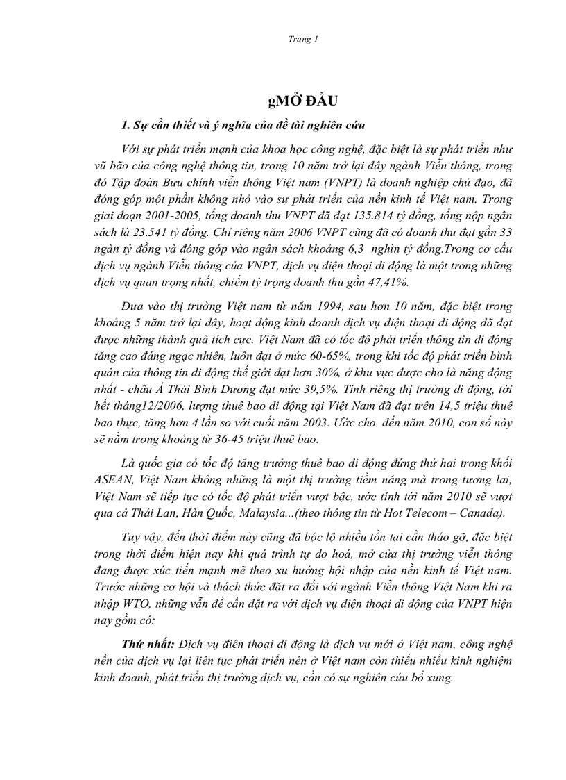 image for page Một số giải pháp phát triển thị trường dịch vụ điện thoại di động của tập đoàn bưu chính viễn thông Việt Nam đến năm 2015