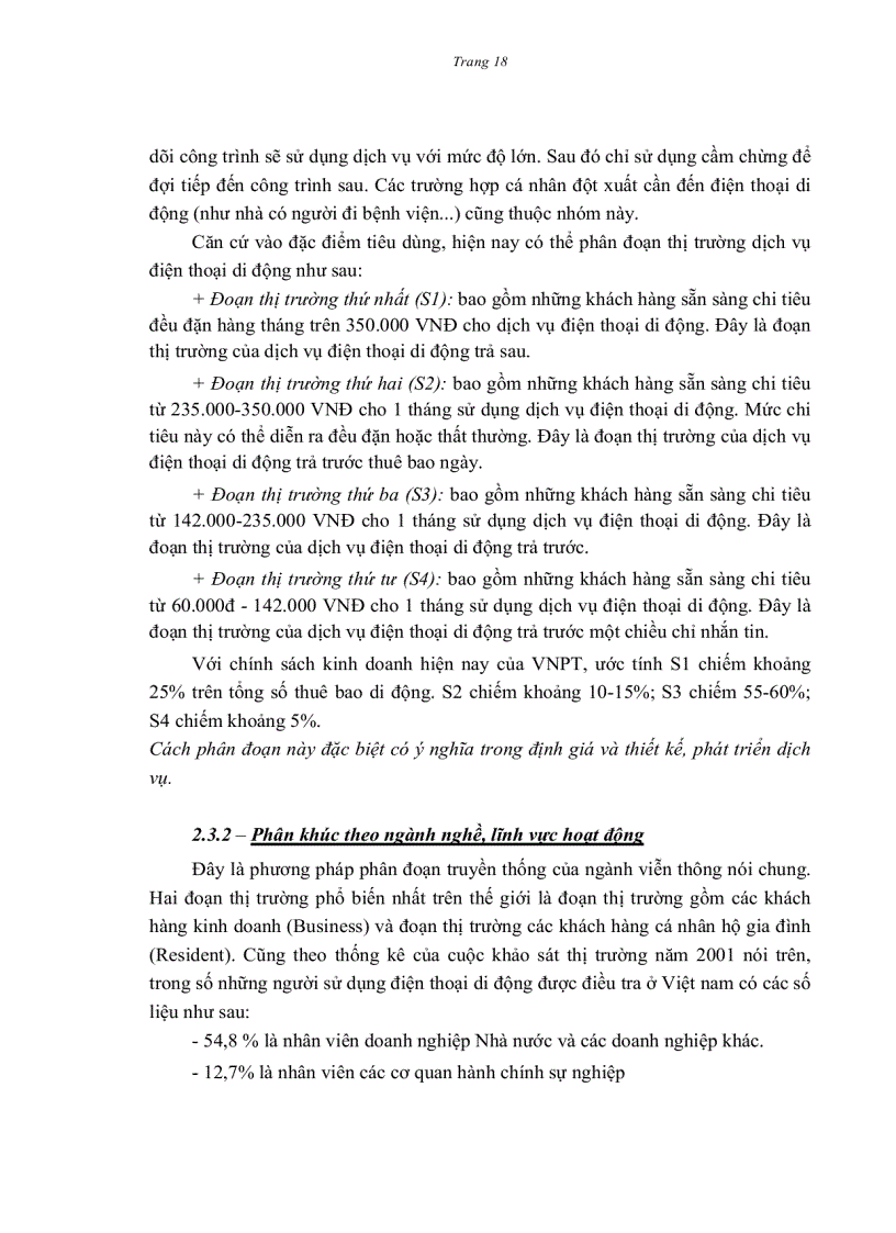 image for page Một số giải pháp phát triển thị trường dịch vụ điện thoại di động của tập đoàn bưu chính viễn thông Việt Nam đến năm 2015