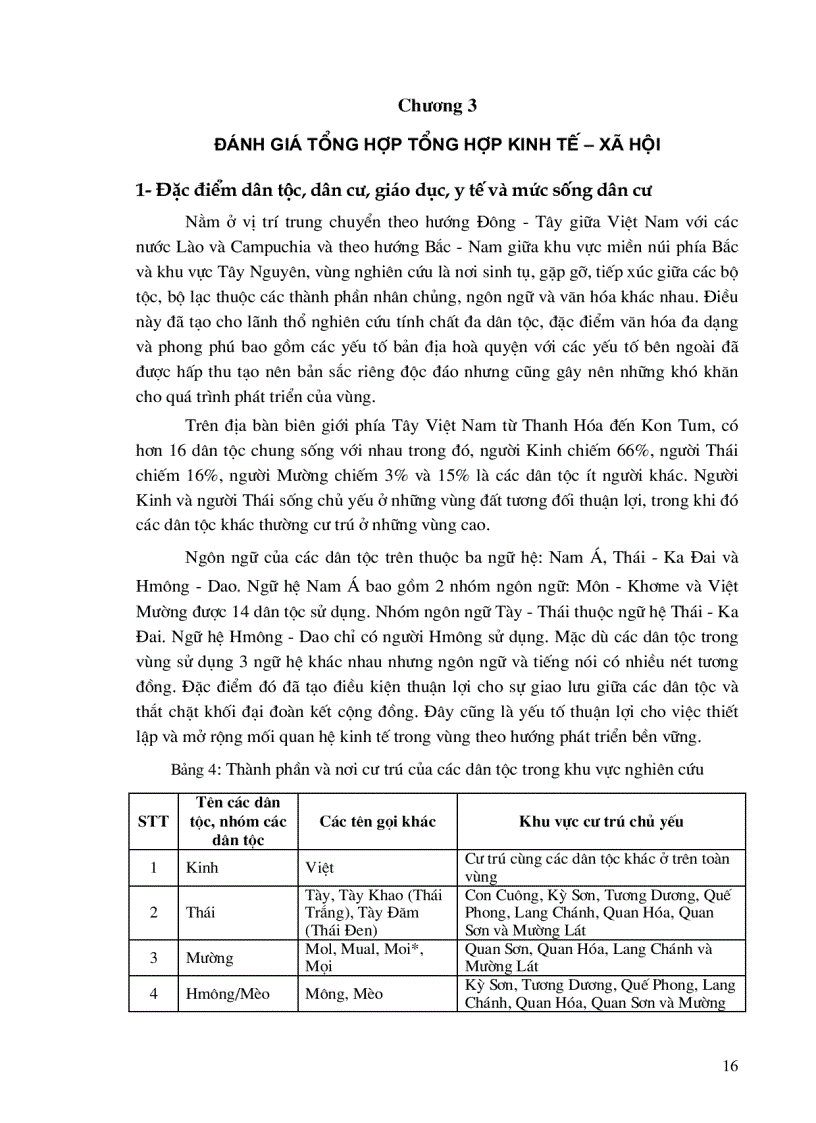 image for page Đánh giá tổng hợp tài nguyên điều kiện tự nhiên môi trường kinh tế xã hội nhằm định hướng phát triển bền vững khu vực biên giới phía tây từ Thanh Hóa đến Kontum