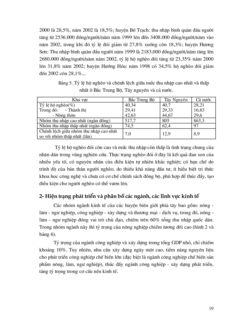 image for page Đánh giá tổng hợp tài nguyên điều kiện tự nhiên môi trường kinh tế xã hội nhằm định hướng phát triển bền vững khu vực biên giới phía tây từ Thanh Hóa đến Kontum