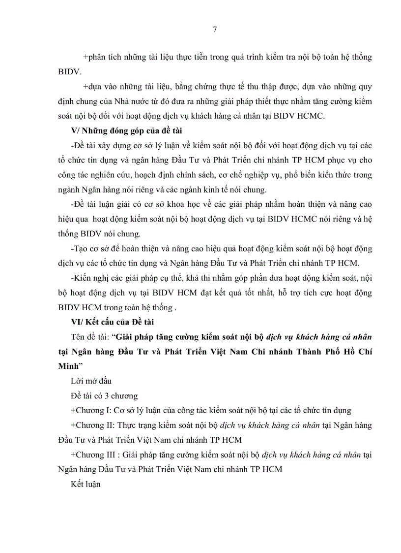 image for page Giải pháp tăng cường kiểm soát nội bộ dịch vụ khách hàng cá nhân tại Ngân hàng Đầu tư và Phát triển Việt Nam chi nhánh thành phố Hồ Chí Minh