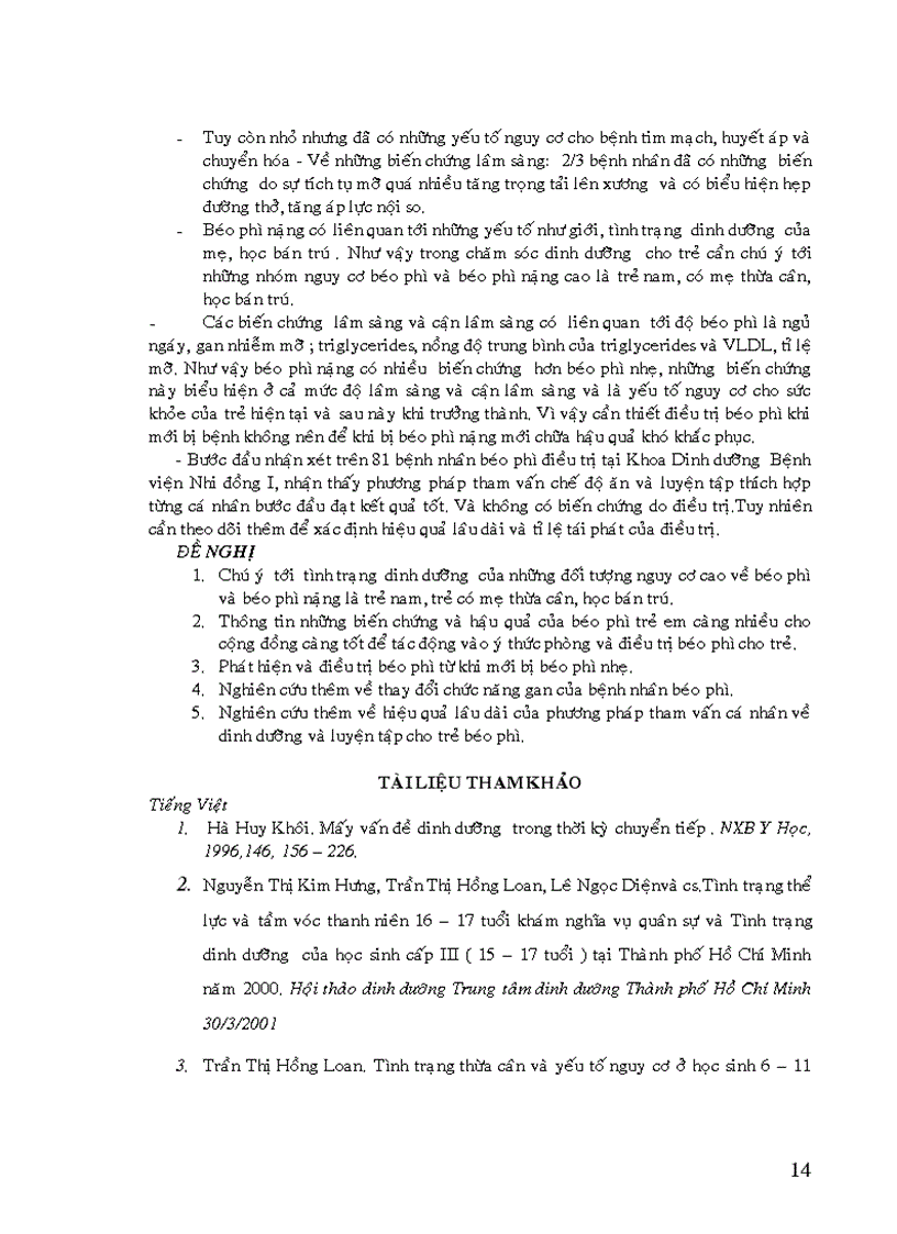 image for page Đánh giá đặc điểm bệnh nhân béo phì tại khoa dinh dưỡng bệnh viện nhi Đồng I