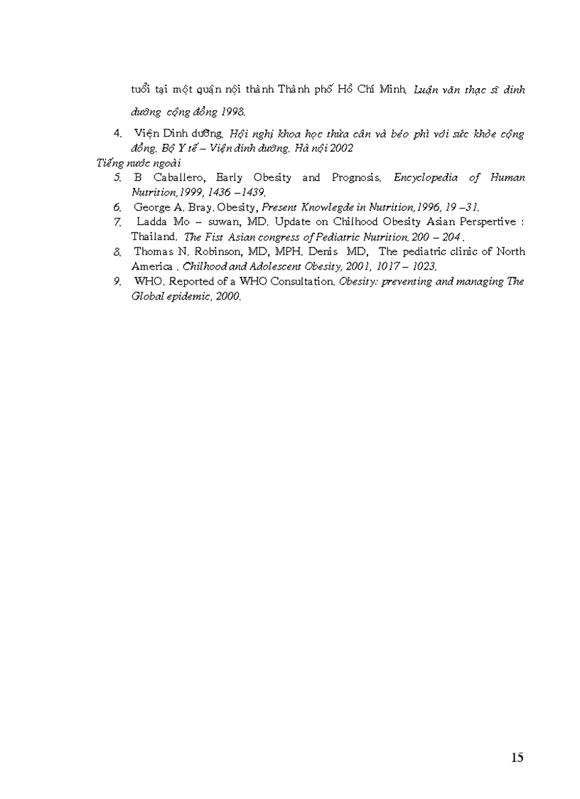 image for page Đánh giá đặc điểm bệnh nhân béo phì tại khoa dinh dưỡng bệnh viện nhi Đồng I