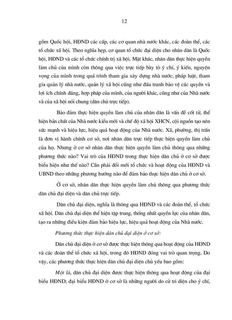 image for page Kết hợp dân chủ đại diện và dân chủ trực tiếp trong thực hiện quy chế dân chủ ở xã trên địa bàn thành phố Hà Nội