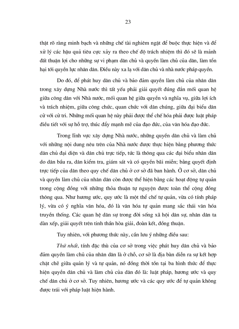 image for page Kết hợp dân chủ đại diện và dân chủ trực tiếp trong thực hiện quy chế dân chủ ở xã trên địa bàn thành phố Hà Nội