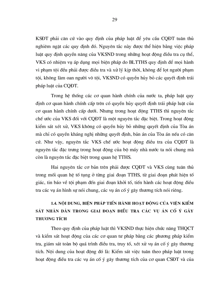 image for page Hoạt động của Viện kiểm sát nhân dân trong giai đoạn điều tra các vụ án cố ý gây thương tích trên địa bàn tỉnh Hà Tây