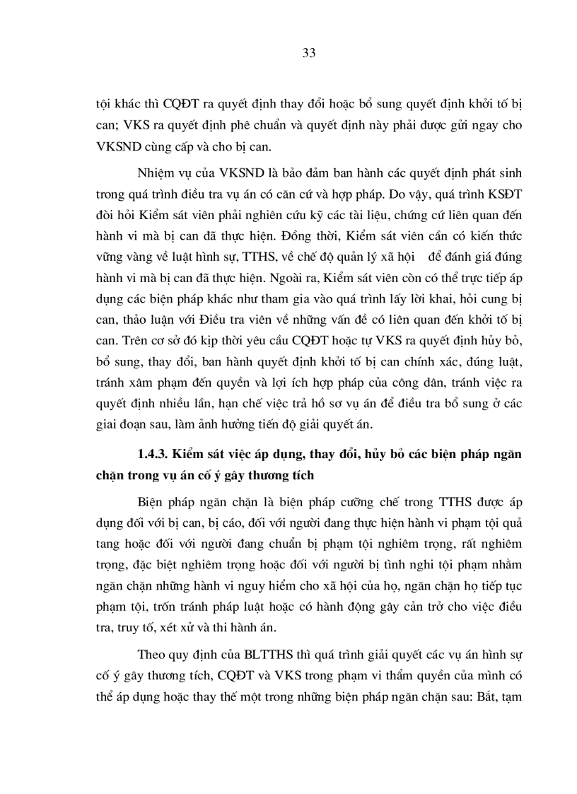 image for page Hoạt động của Viện kiểm sát nhân dân trong giai đoạn điều tra các vụ án cố ý gây thương tích trên địa bàn tỉnh Hà Tây
