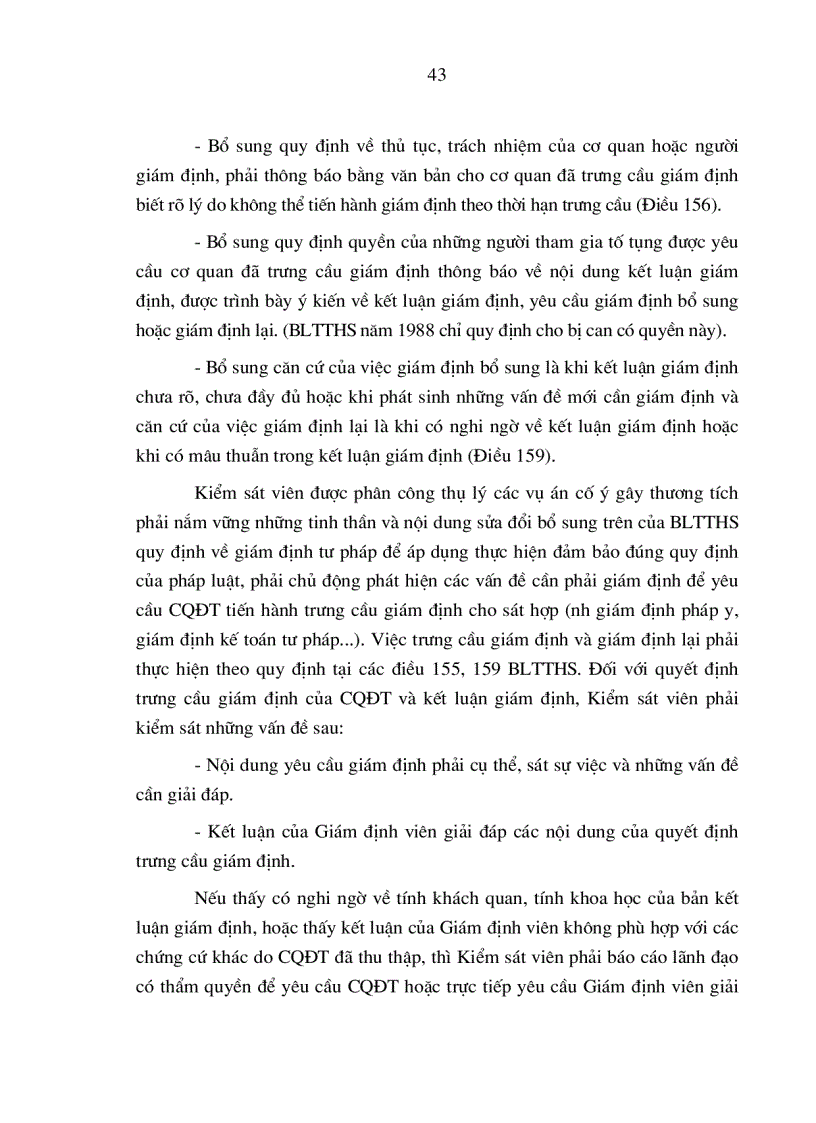 image for page Hoạt động của Viện kiểm sát nhân dân trong giai đoạn điều tra các vụ án cố ý gây thương tích trên địa bàn tỉnh Hà Tây