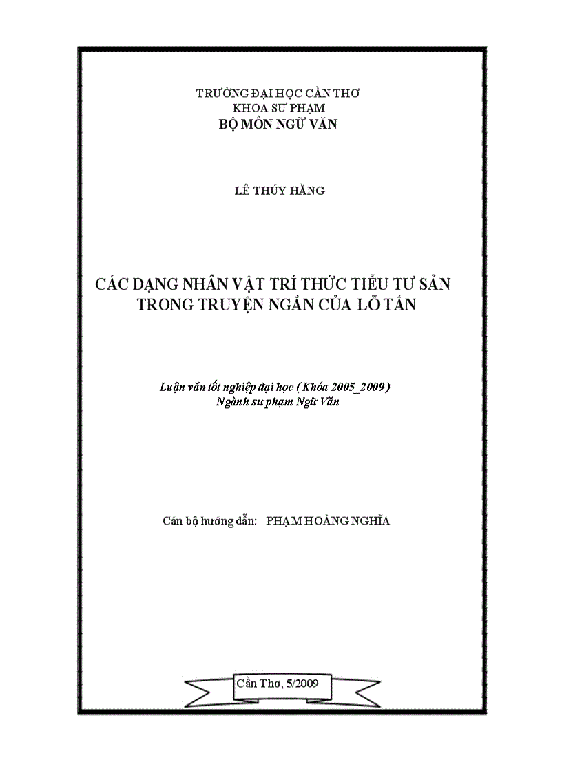 image for page Các dạng nhân vật trí thức tiểu tư sản trong truyện ngắn của lỗ tấn