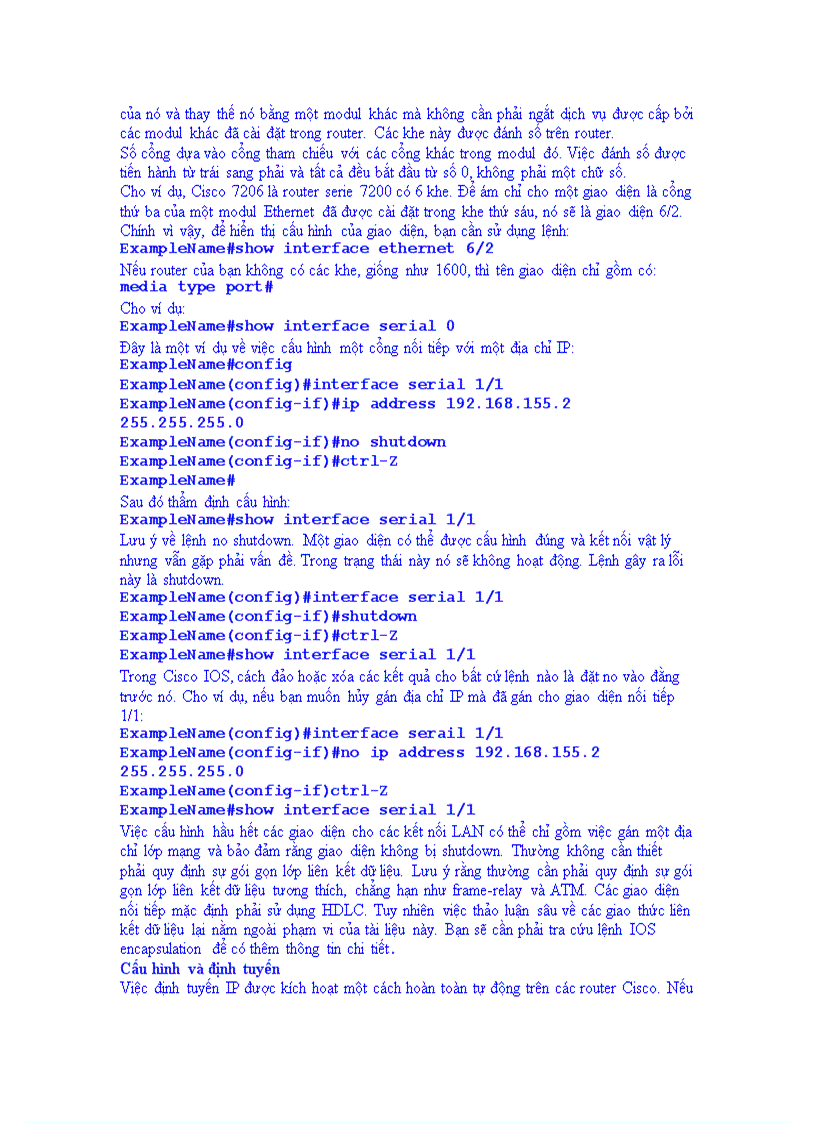 image for page Lệnh cơ bản cấu hình router