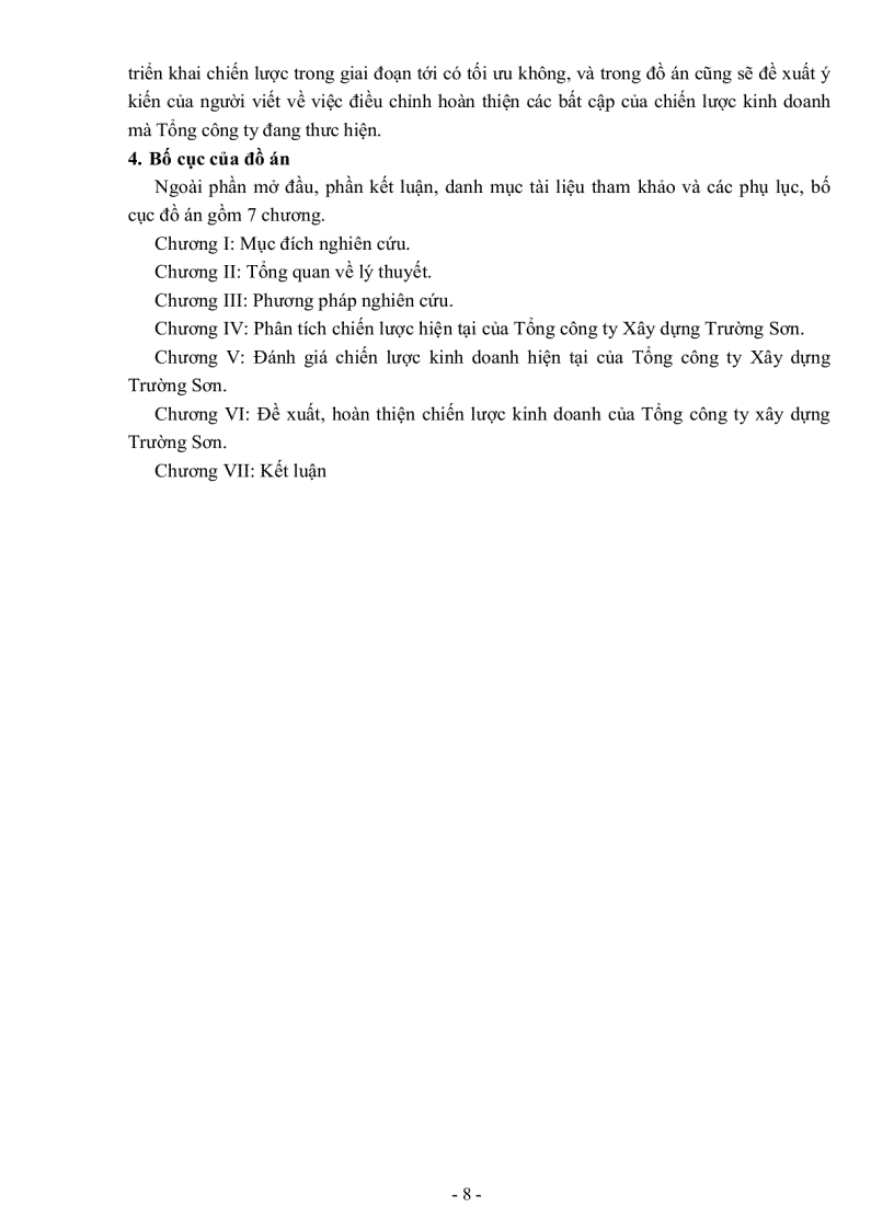 image for page Phân tích đánh giá chiến lược kinh doanh của Tổng công ty xây dựng Trường Sơn