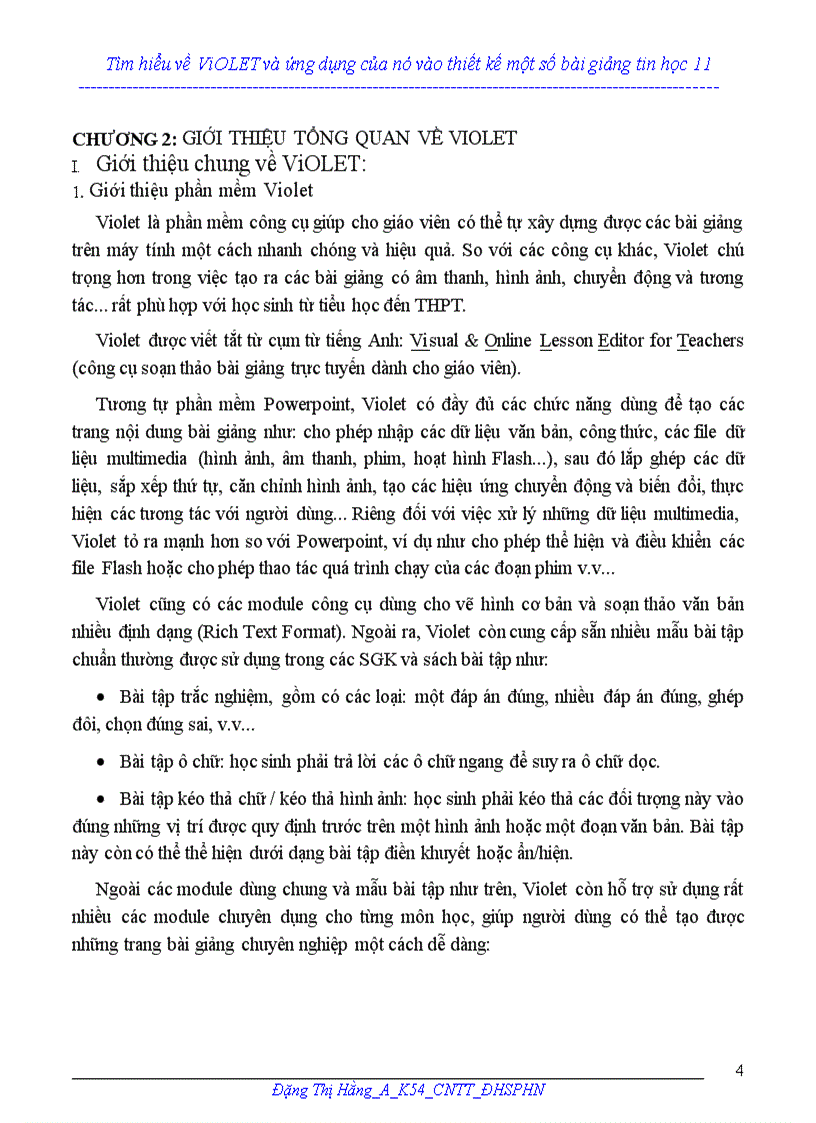 image for page Báo cáo nghiên cứu khoa học Tìm hiểu về ViOLET và ứng dụng của nó vào thiết kế một số bài giảng tin học 1