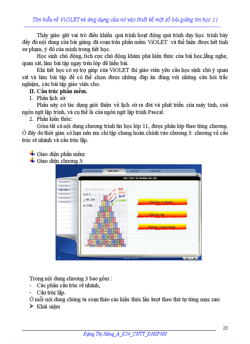 image for page Báo cáo nghiên cứu khoa học Tìm hiểu về ViOLET và ứng dụng của nó vào thiết kế một số bài giảng tin học 1