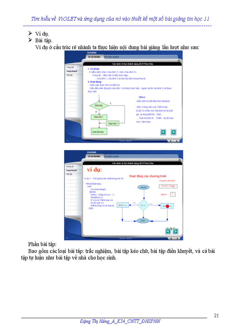 image for page Báo cáo nghiên cứu khoa học Tìm hiểu về ViOLET và ứng dụng của nó vào thiết kế một số bài giảng tin học 1