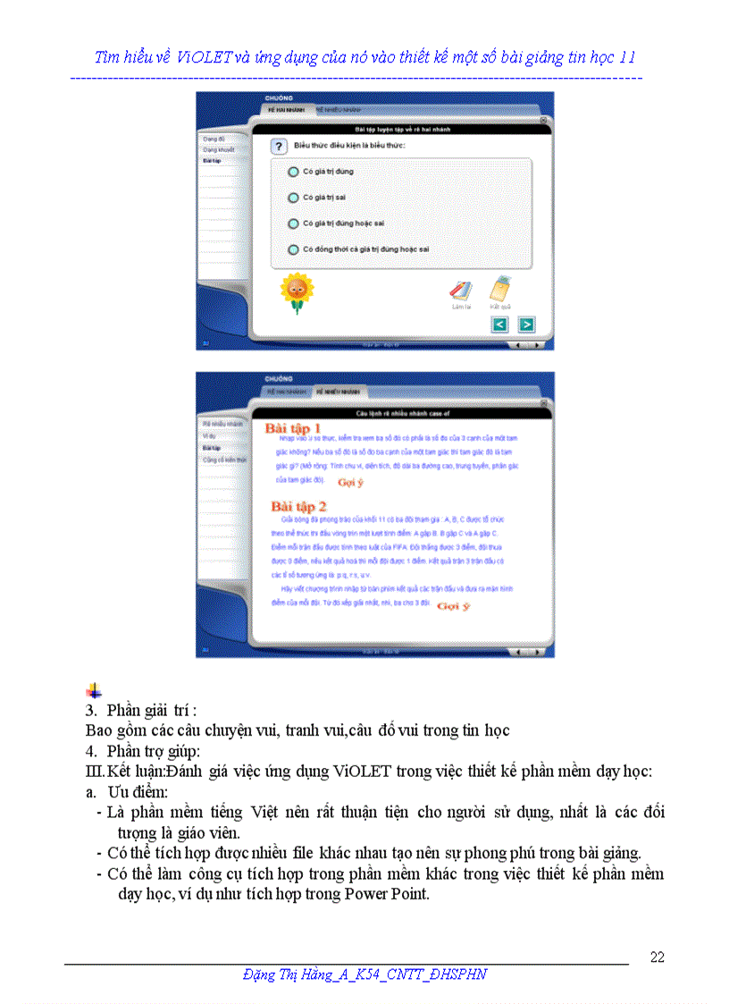 image for page Báo cáo nghiên cứu khoa học Tìm hiểu về ViOLET và ứng dụng của nó vào thiết kế một số bài giảng tin học 1