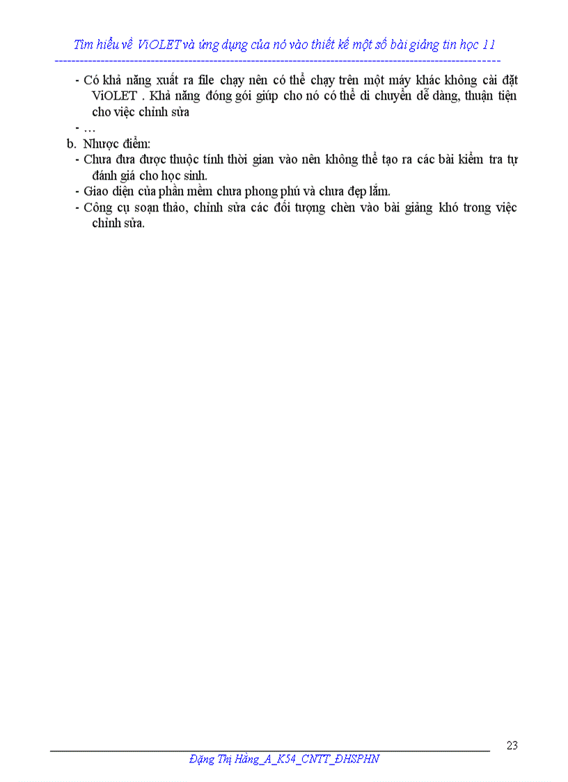 image for page Báo cáo nghiên cứu khoa học Tìm hiểu về ViOLET và ứng dụng của nó vào thiết kế một số bài giảng tin học 1