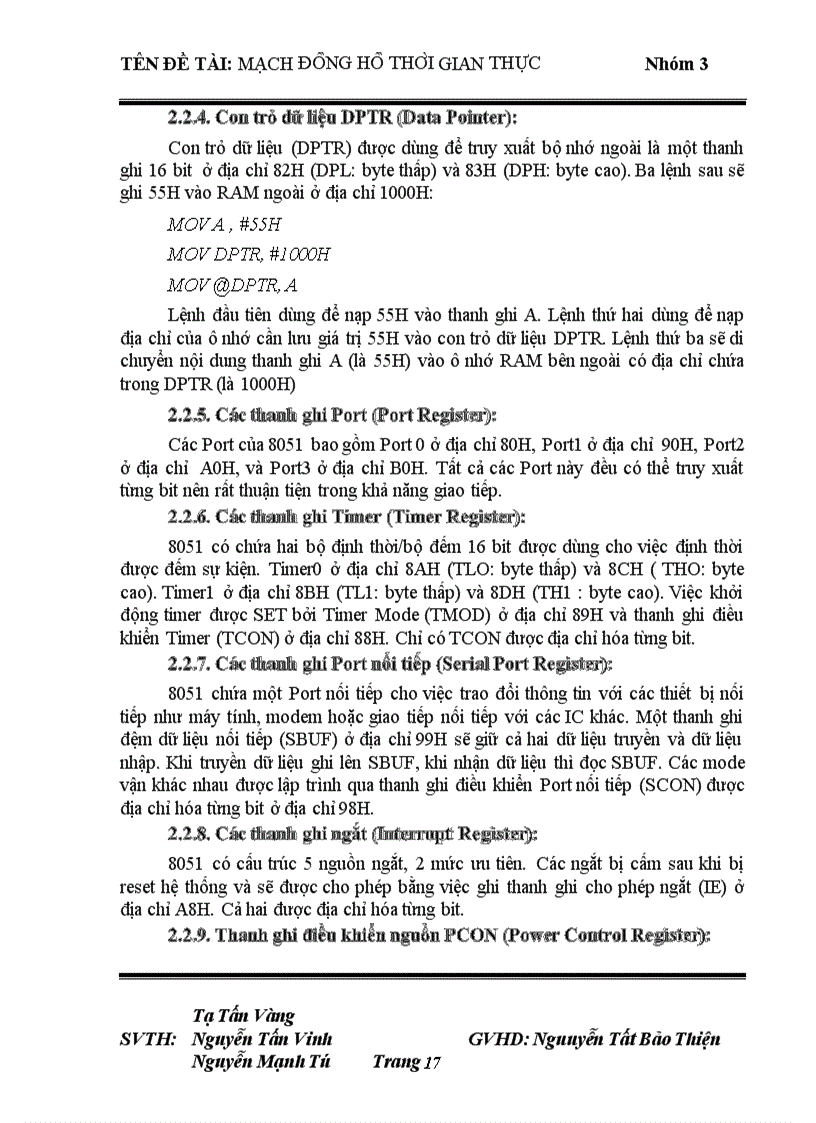 image for page Thiết kế mạch đồng hồ thời gian thực