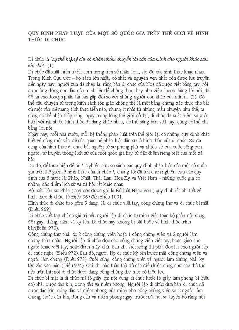 image for page Nghiên cứu so sánh các quy định pháp luật của một số quốc gia trên thế giới về hình thức của di chúc