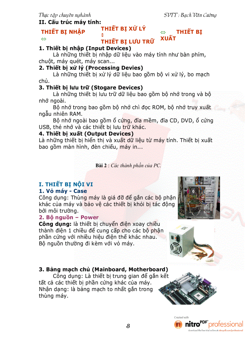 image for page Lắp ráp sửa chửa và cài đặt cấu hình của máy tính