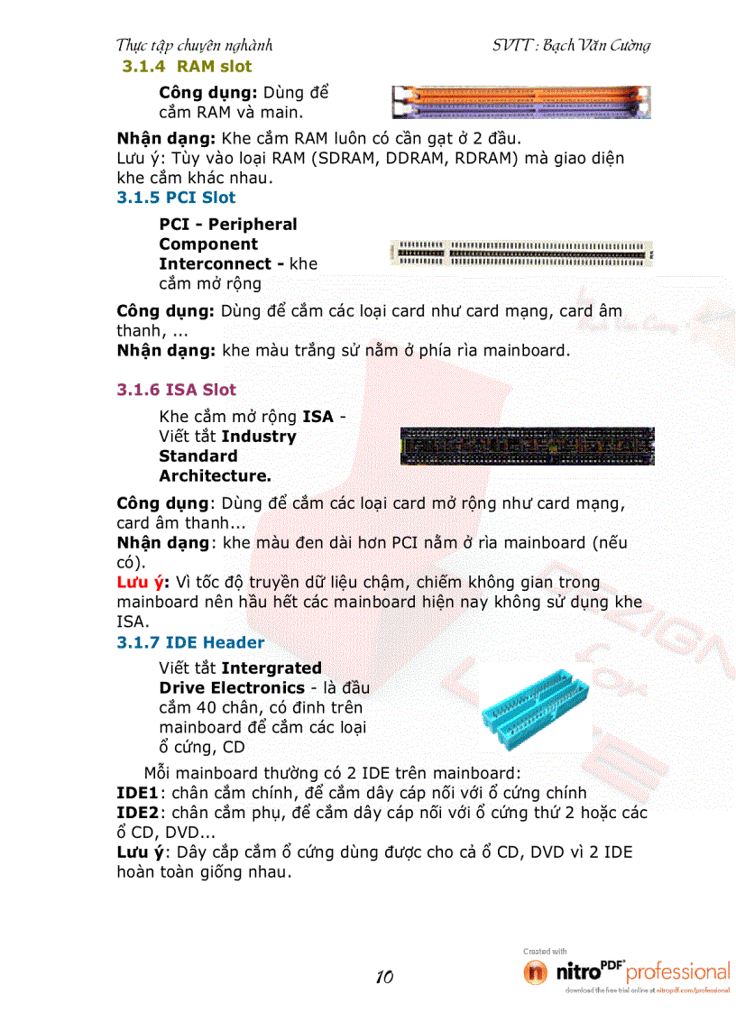 image for page Lắp ráp sửa chửa và cài đặt cấu hình của máy tính