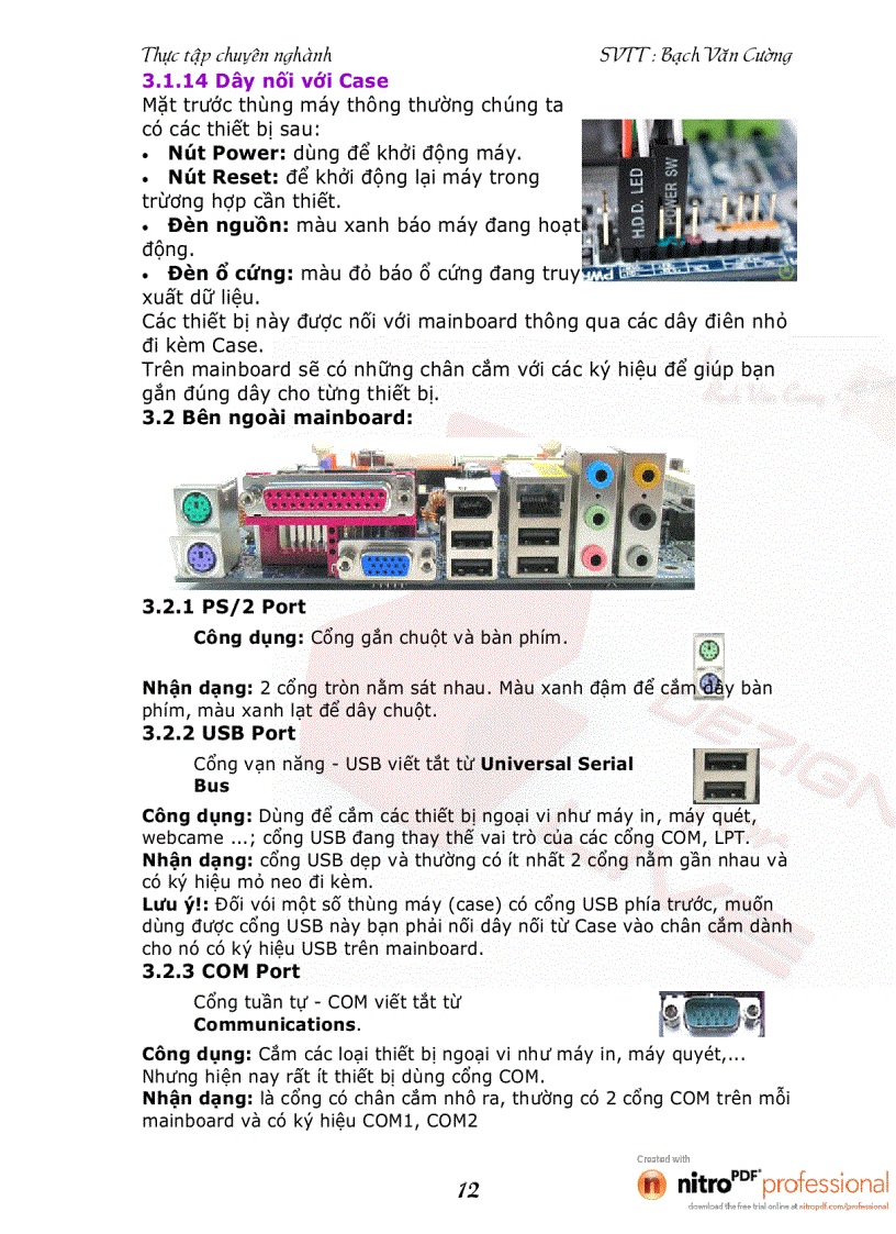 image for page Lắp ráp sửa chửa và cài đặt cấu hình của máy tính