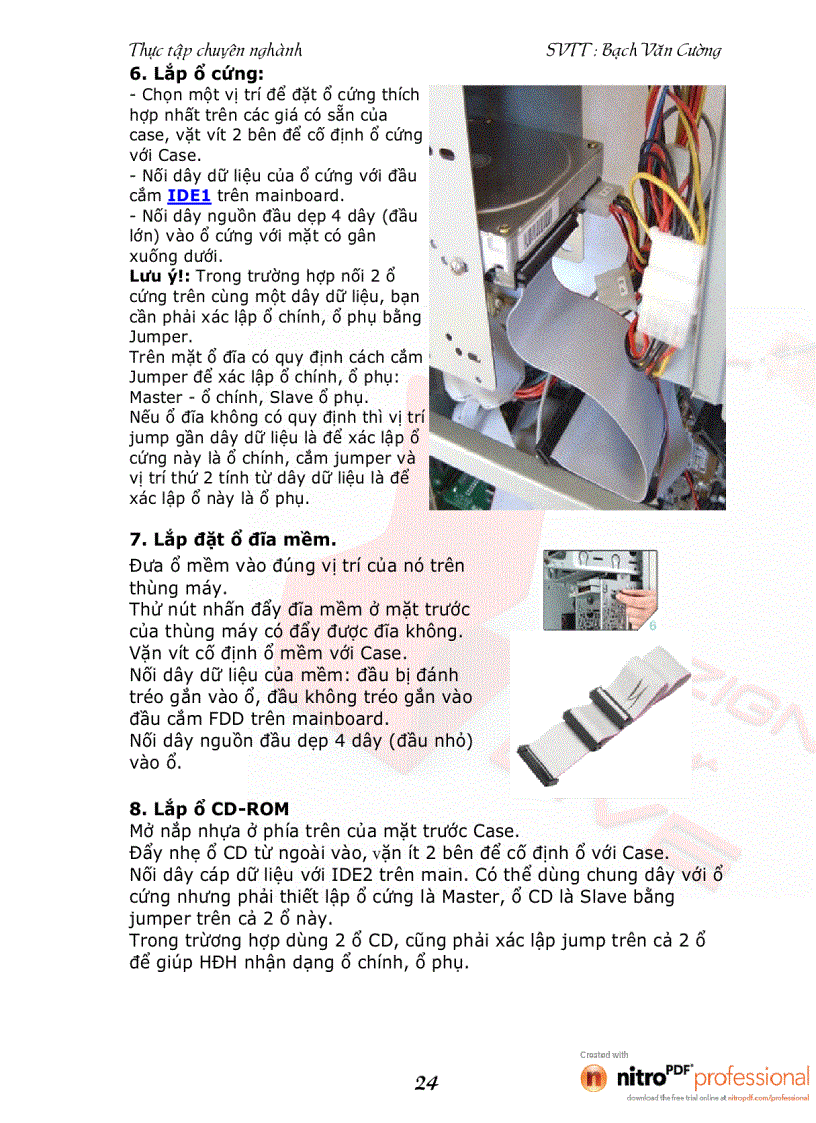 image for page Lắp ráp sửa chửa và cài đặt cấu hình của máy tính
