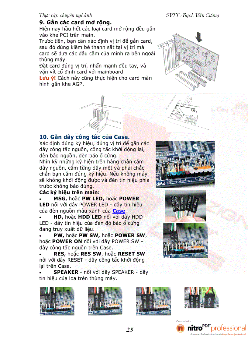 image for page Lắp ráp sửa chửa và cài đặt cấu hình của máy tính