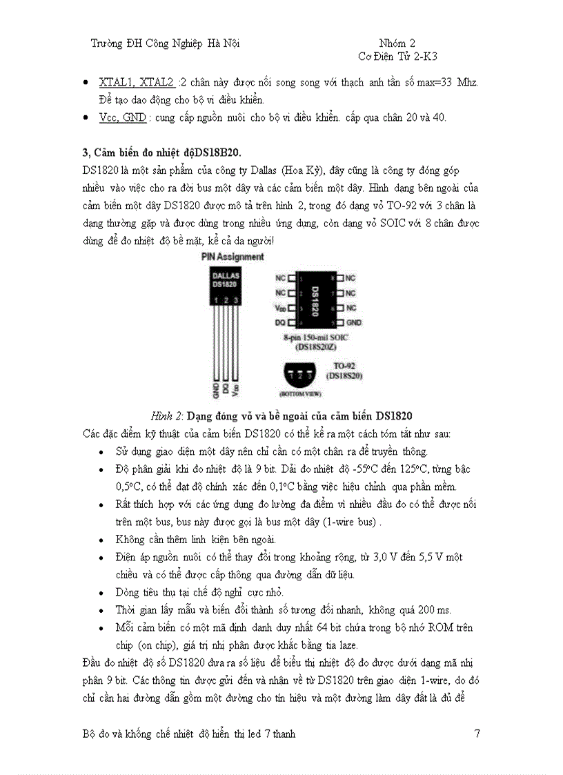 image for page Đo và khống chế nhiệt độ với cảm biến DS18B20 hiển thị led 7 thanh