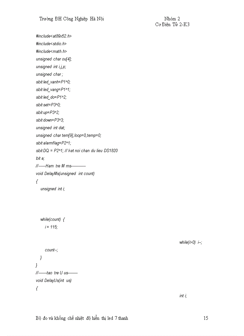 image for page Đo và khống chế nhiệt độ với cảm biến DS18B20 hiển thị led 7 thanh