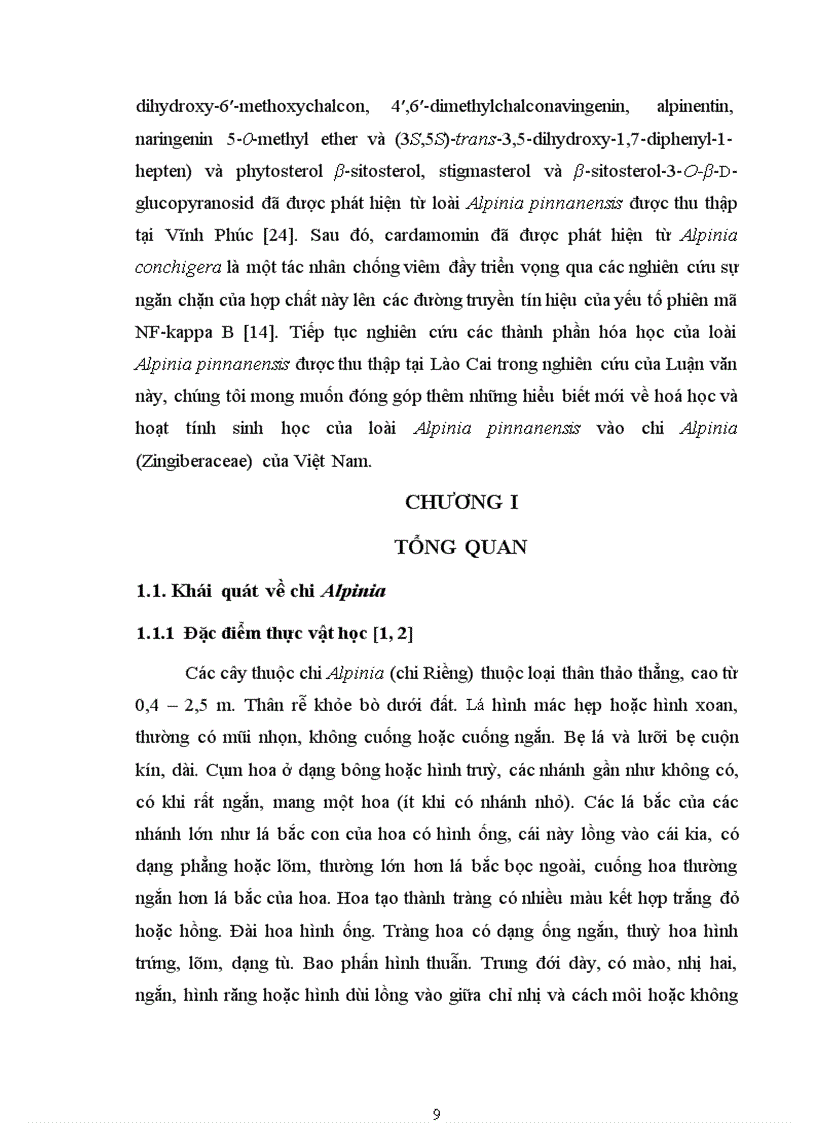 image for page Nghiên cứu phân lập xác định cấu trúc và khảo sát hoạt tính sinh học của các hợp chất và khảo sát hoạt tính sinh học của các hợp chất Phenolic từ cây Alpinia pinnanensist l wu et senjen