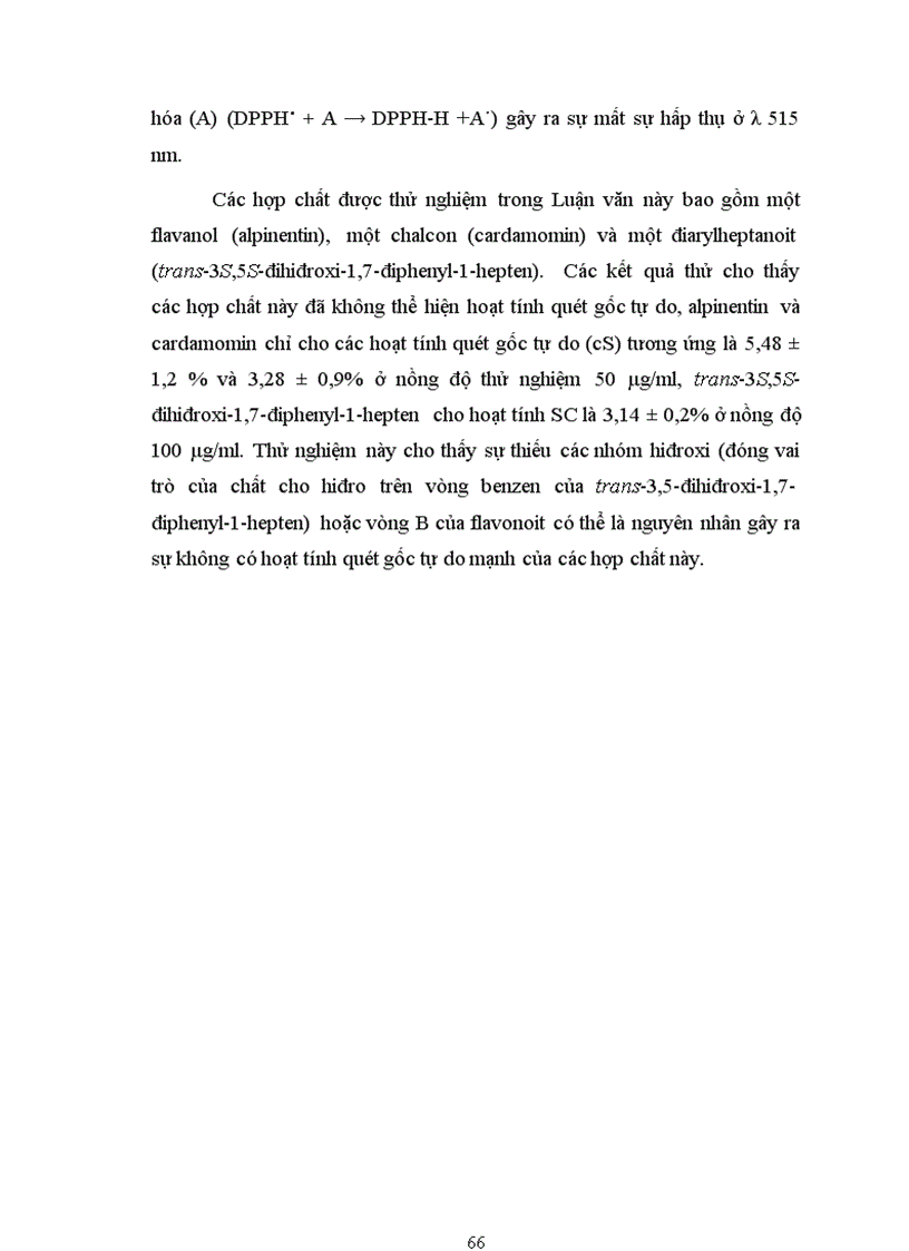 image for page Nghiên cứu phân lập xác định cấu trúc và khảo sát hoạt tính sinh học của các hợp chất và khảo sát hoạt tính sinh học của các hợp chất Phenolic từ cây Alpinia pinnanensist l wu et senjen