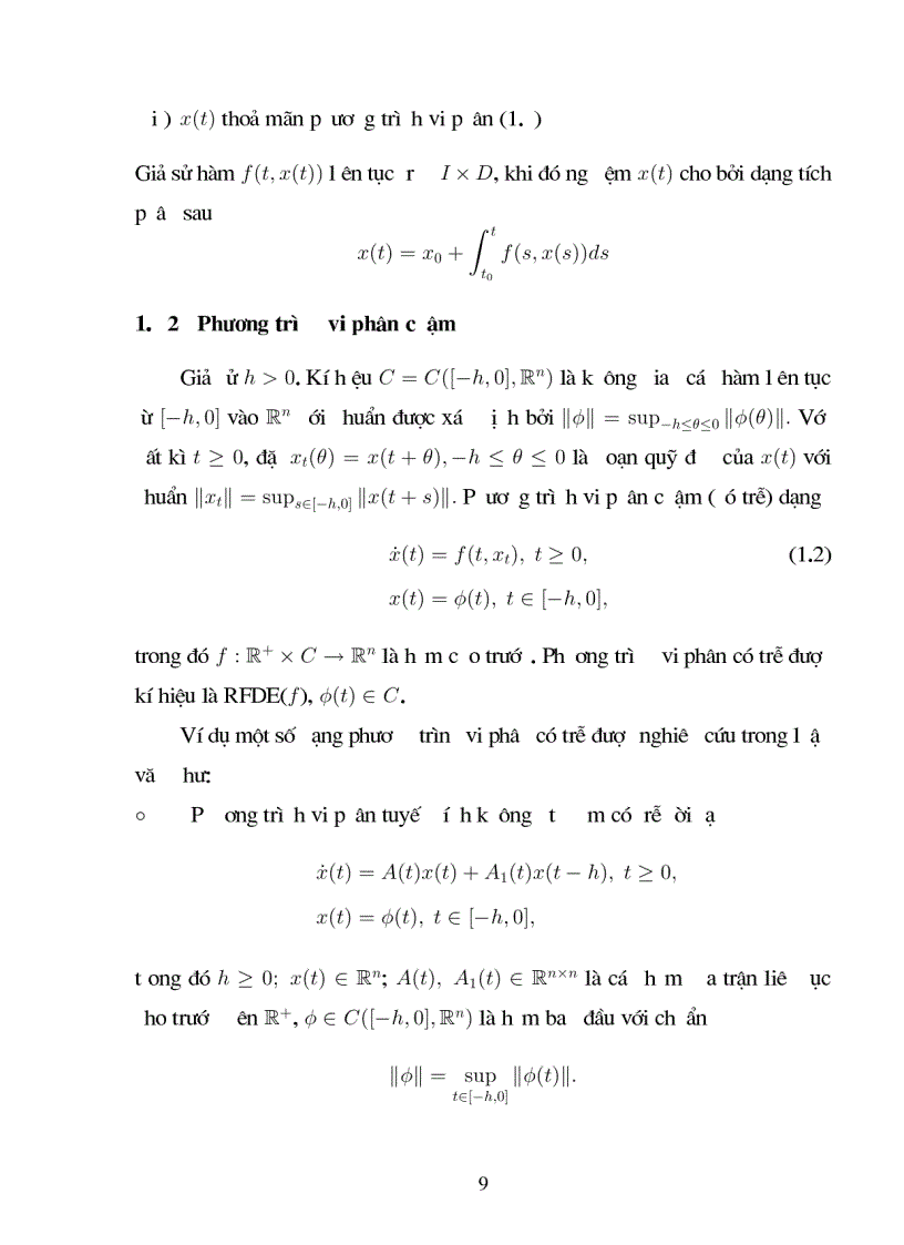 image for page Giới thiệu một số kết quả về bài toán điều khiển H1 cho hệ không ôtônôm không có trễ và có trễ với giả thiết điều khiển được