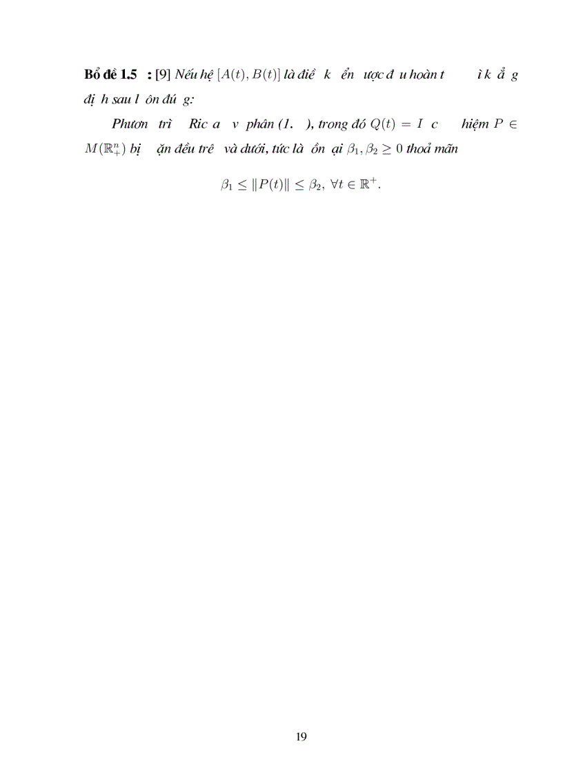 image for page Giới thiệu một số kết quả về bài toán điều khiển H1 cho hệ không ôtônôm không có trễ và có trễ với giả thiết điều khiển được
