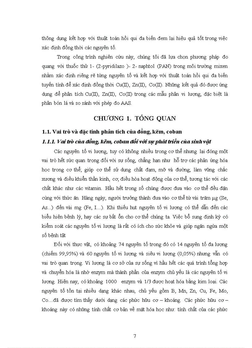image for page Phân tích Cu II Zn II Co II trong các mẫu phân vi lượng