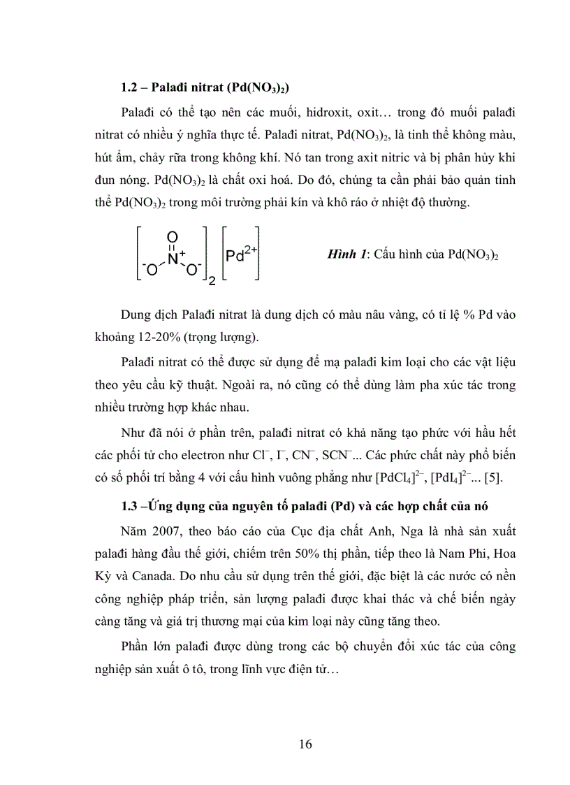 image for page Nghiên cứu khả năng chiết palađi II bằng tác nhân PDA và một số amin
