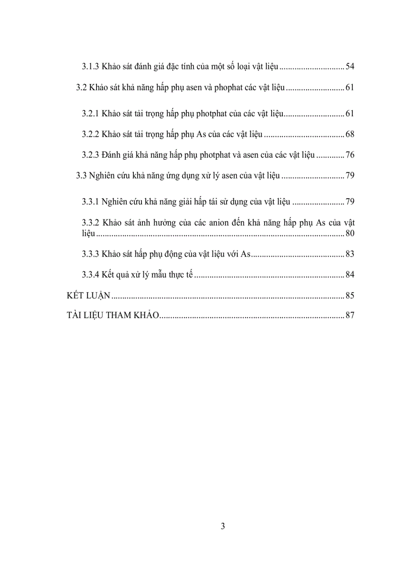 image for page Nghiên cứu xử lý các hợp chất asen và photphat trong nguồn nước ô nhiễm với than hoạt tính cố định Zr IV