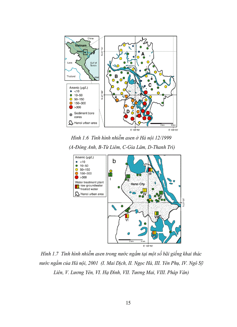 image for page Nghiên cứu xử lý các hợp chất asen và photphat trong nguồn nước ô nhiễm với than hoạt tính cố định Zr IV