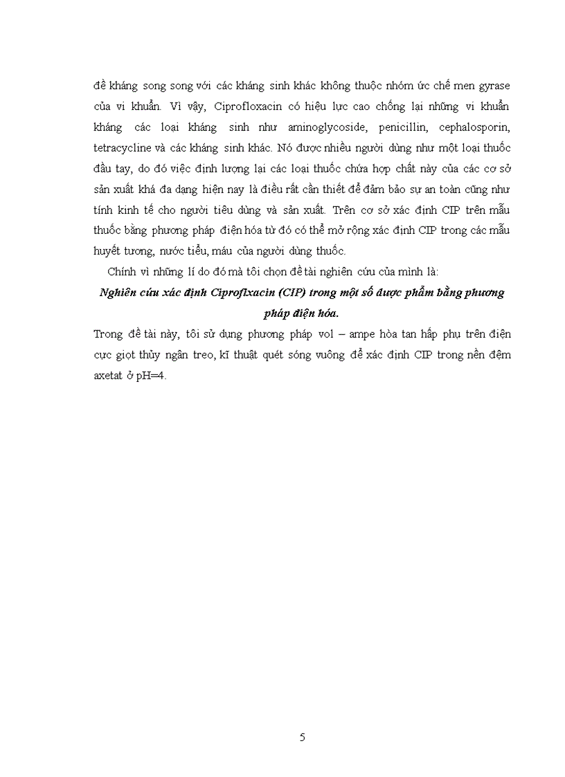 image for page Nghiên cứu xác định Ciproflxacin CIP trong một số dược phẩm bằng phương pháp điện hóa