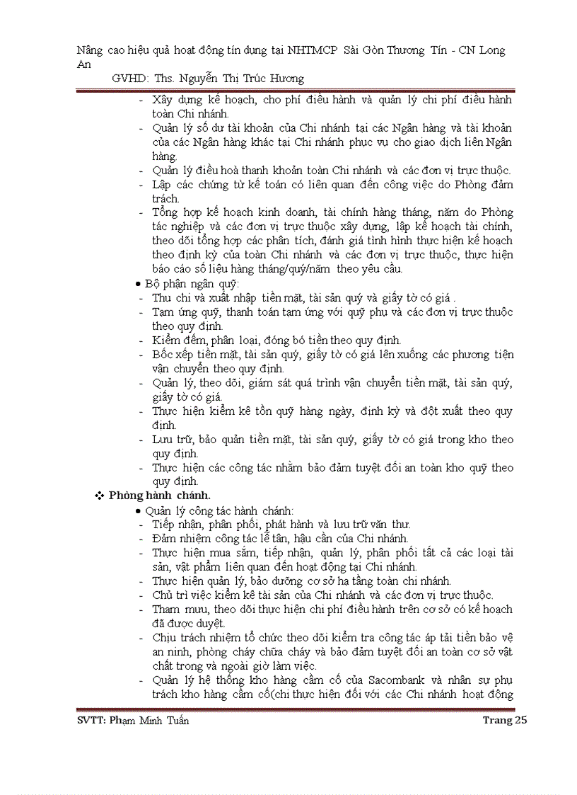 image for page Nâng cao hiệu quả hoạt động tín dụng tại ngân hàng thương mại cổ phần Sài Gòn Thương Tín CN Long An