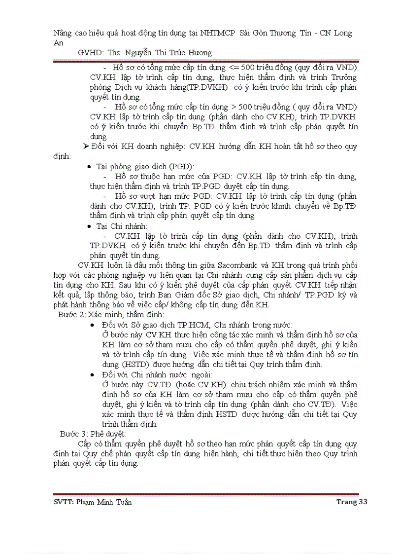 image for page Nâng cao hiệu quả hoạt động tín dụng tại ngân hàng thương mại cổ phần Sài Gòn Thương Tín CN Long An