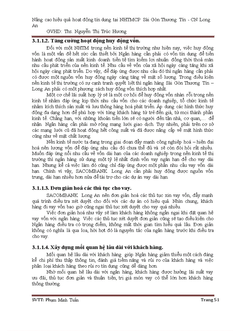 image for page Nâng cao hiệu quả hoạt động tín dụng tại ngân hàng thương mại cổ phần Sài Gòn Thương Tín CN Long An