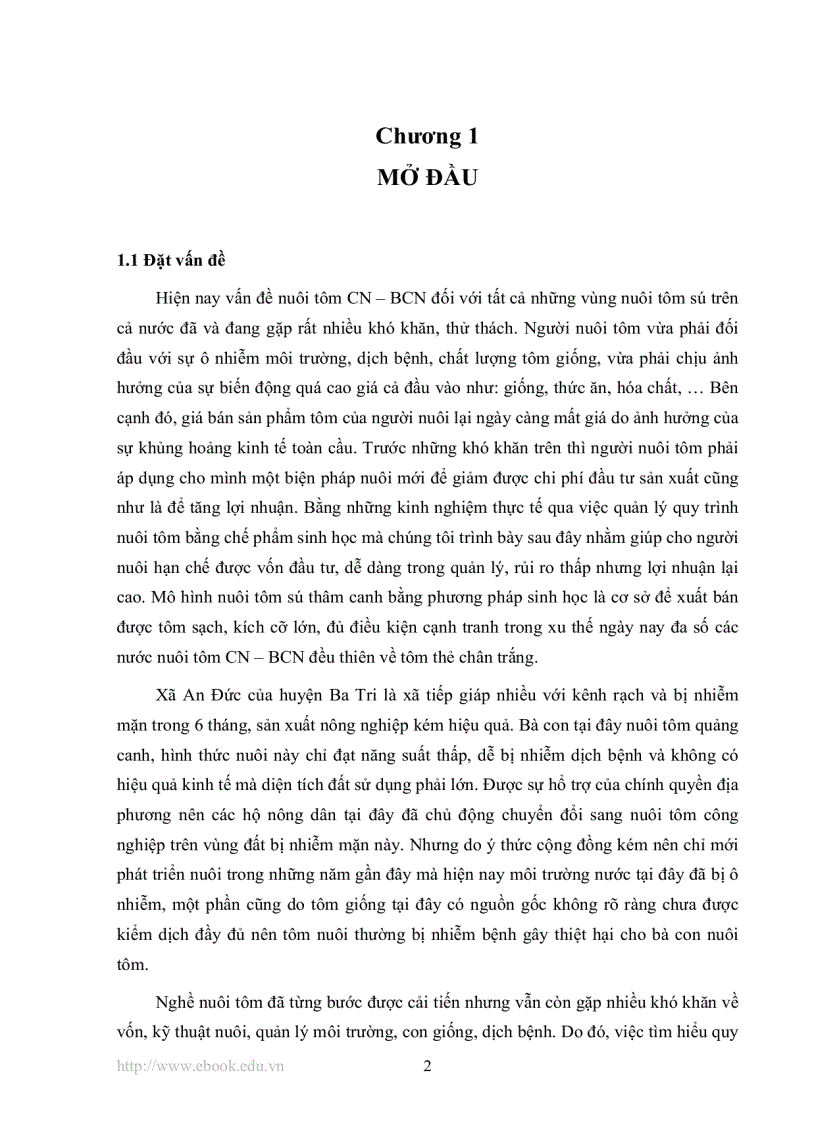 image for page Khảo sát quy trình nuôi tôm sú Penaeus monodon thâm canh bằng phương pháp sinh học