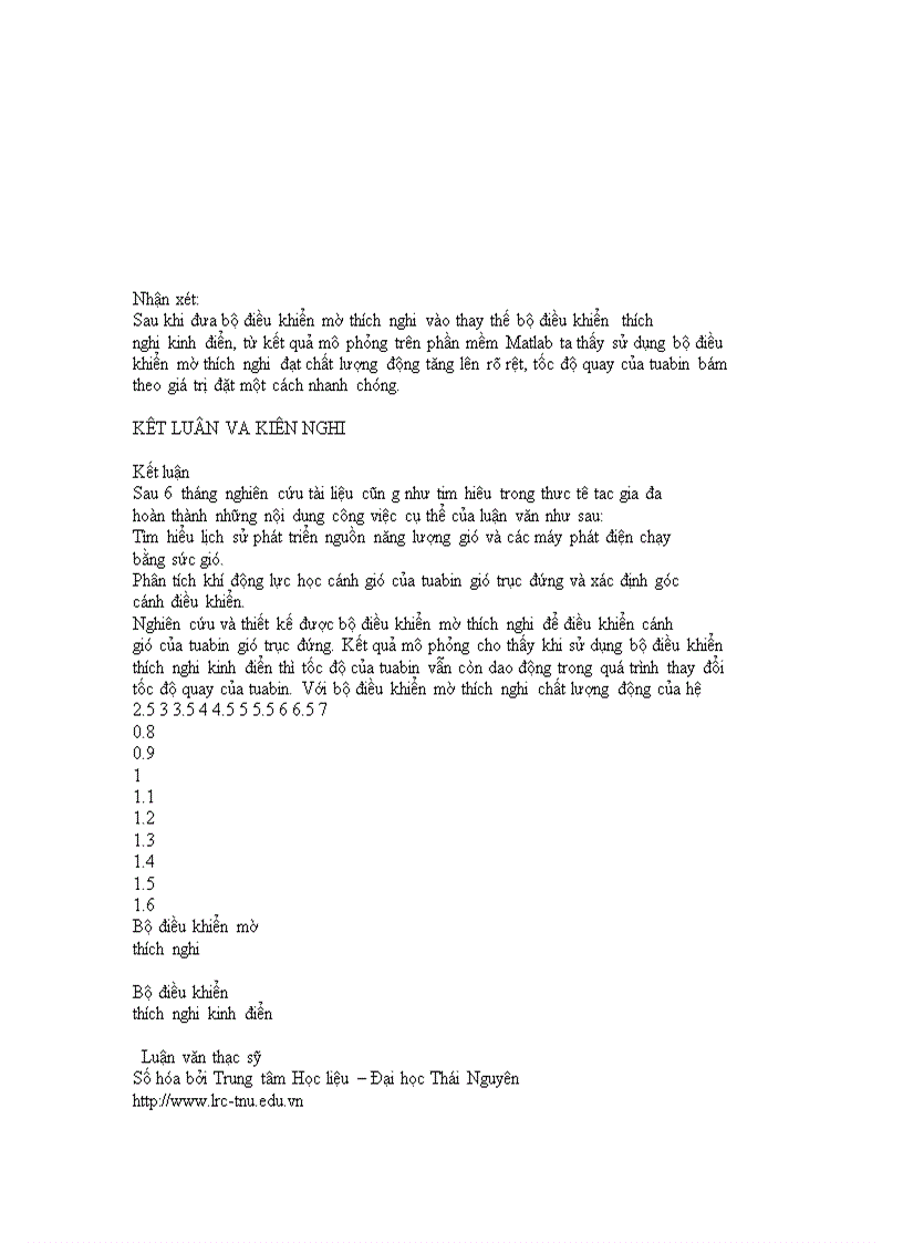 image for page Nghiên cứu ứng dụng điều khiển mờ thích nghi để điều khiển cánh gió tuabin trục đứng