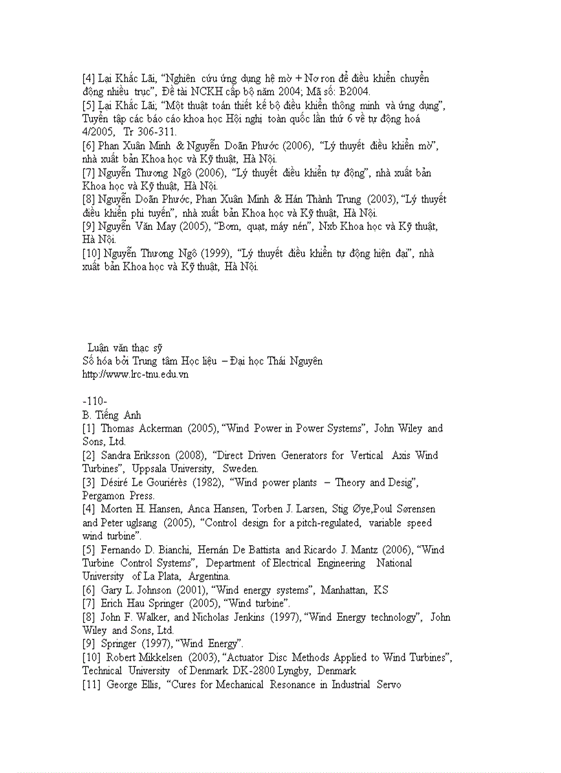 image for page Nghiên cứu ứng dụng điều khiển mờ thích nghi để điều khiển cánh gió tuabin trục đứng