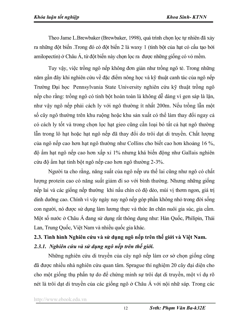 image for page Bước đầu nghiên cứu ảnh hưởng của mức độ phân bón đến sự sinh trưởng và năn suất của một số giống ngô nếp lai