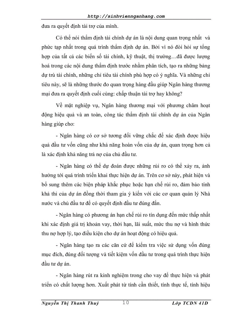 image for page Thẩm định tài chính dự án trong Ngân hàng Thương Mại