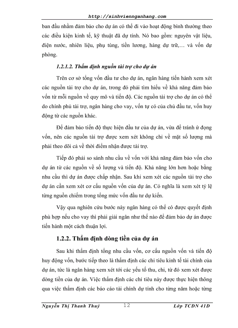 image for page Thẩm định tài chính dự án trong Ngân hàng Thương Mại