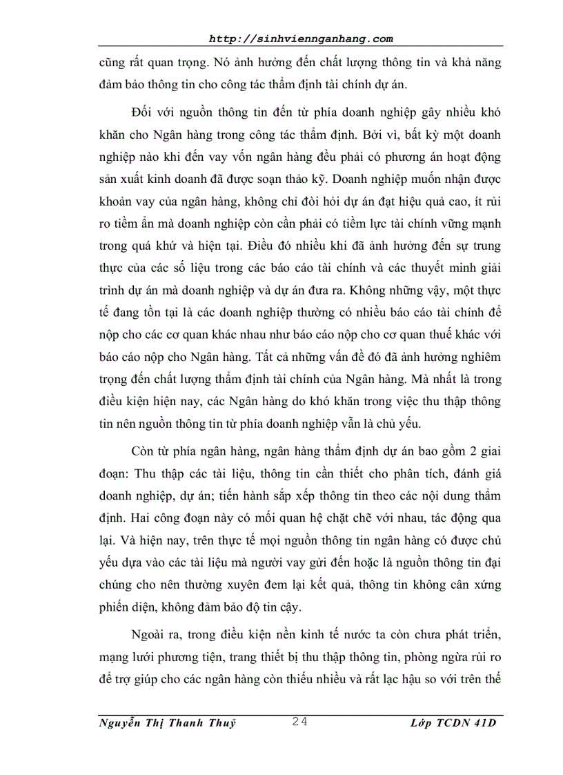 image for page Thẩm định tài chính dự án trong Ngân hàng Thương Mại